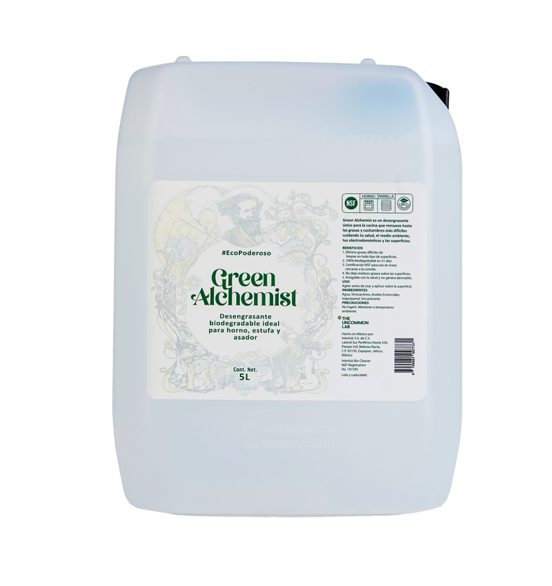 Desengrasante multiusos para cocina | Horno, parrilla, estufa, electrodomésticos | Green Alchemist | 500 ml, 5 L