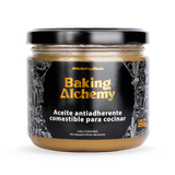 Aceite antiadherente baking alchemy presentación tarro 250ml. Ideal para moldes a cavidad como los bundt cakes 