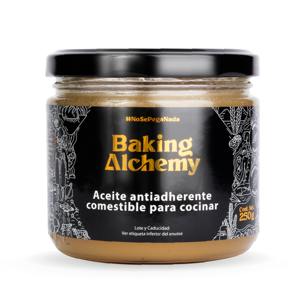 Aceite antiadherente para panadería y repostería | Vegano y gluten free |  Líquido 250 ml + Spray 170 gr | Baking Alchemy